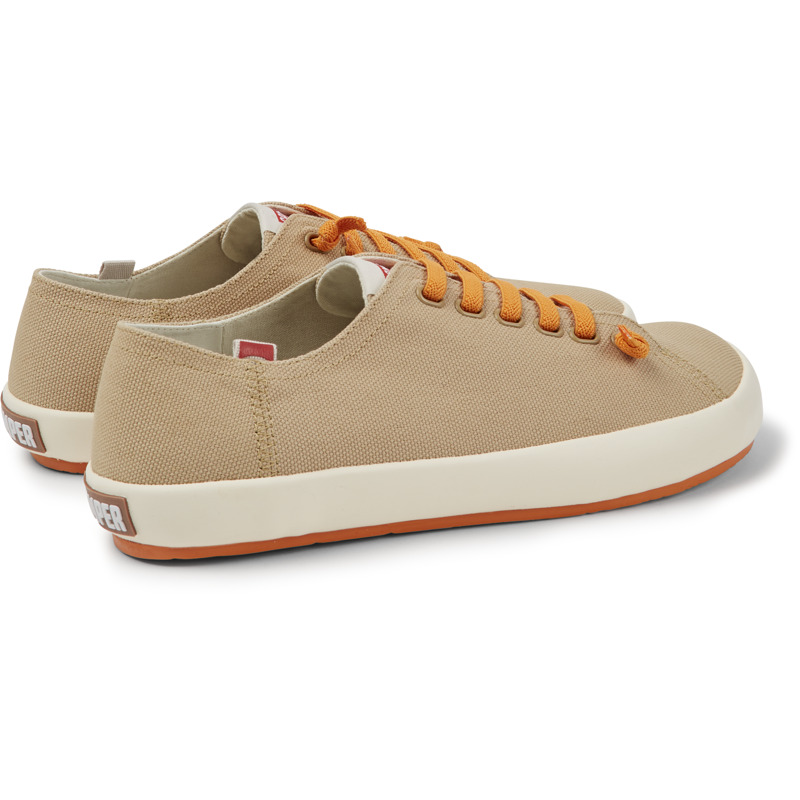 CAMPER Peu Rambla - Sneakers For Men - Beige, Size 46, Cotton Fabric