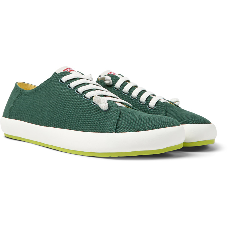 CAMPER Peu Rambla - Sneakers For Men - Green, Size 44, Cotton Fabric
