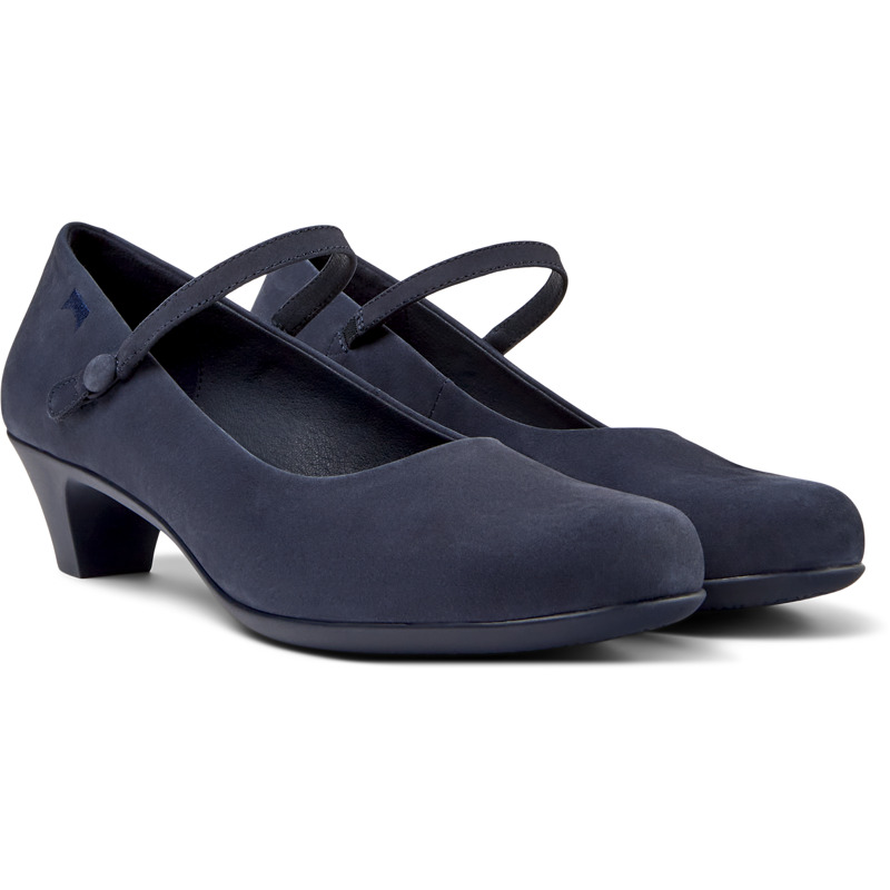 CAMPER Helena - Formal Shoes For Women - Blue, Size 10, Suede