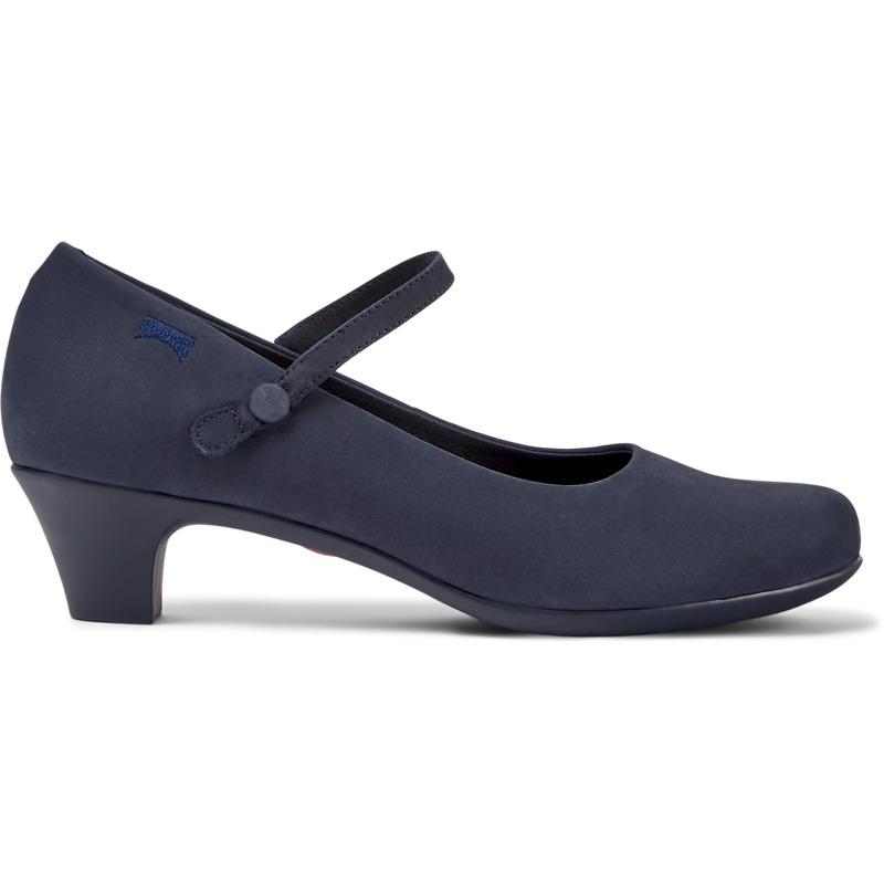 CAMPER Helena - Zapatos De Vestir Para Mujer - Azul, Talla 40, Ante O Piel Vuelta