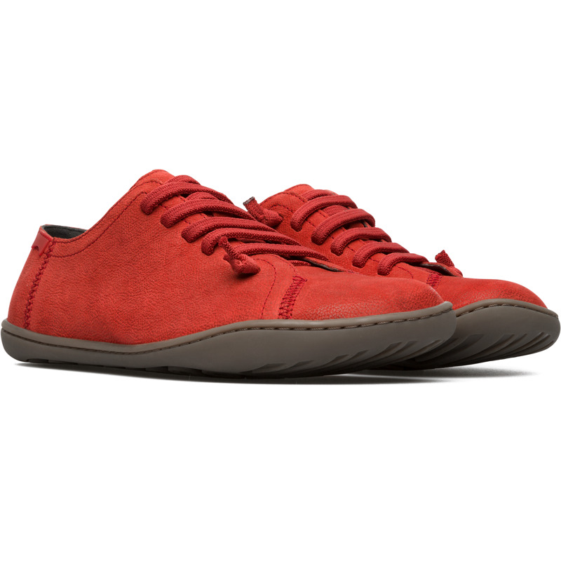 Camper Peu - Casual Para Mujer - Rojo, Talla 7.5, Ante O Piel Vuelta