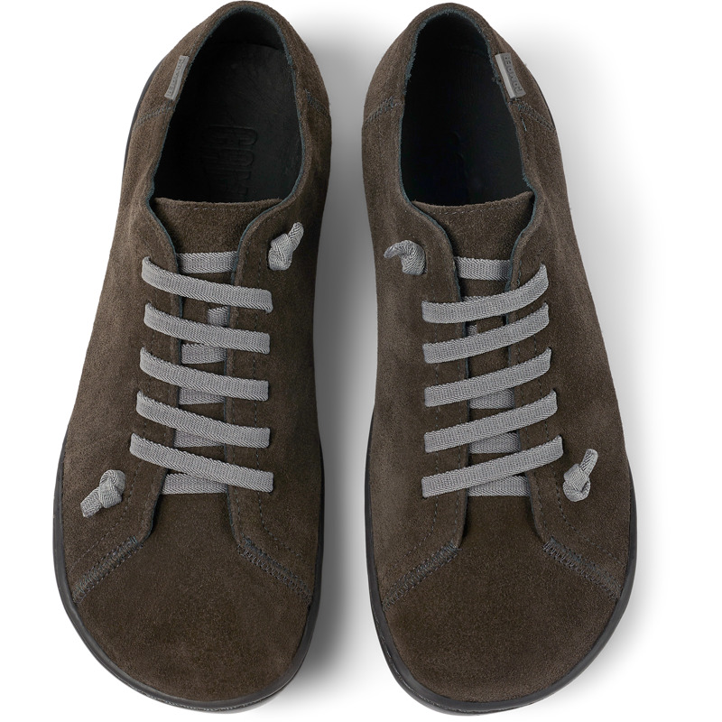 Camper Peu - Lace-Up For Women - Grey, Size 39, Suede