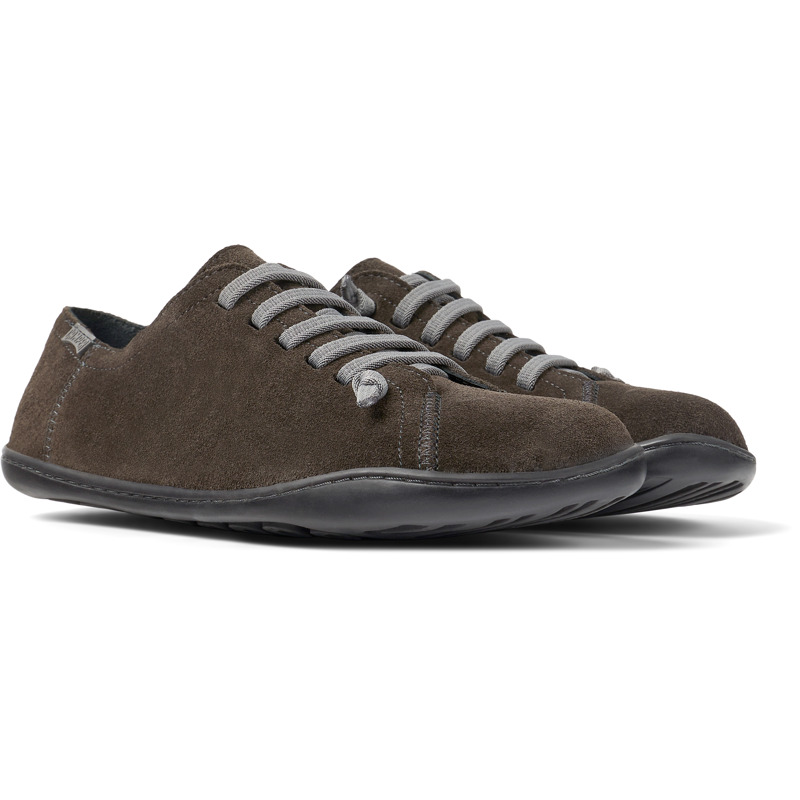 Camper Peu - Lace-Up For Women - Grey, Size 35, Suede