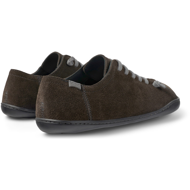 Camper Peu - Lace-Up For Women - Grey, Size 39, Suede