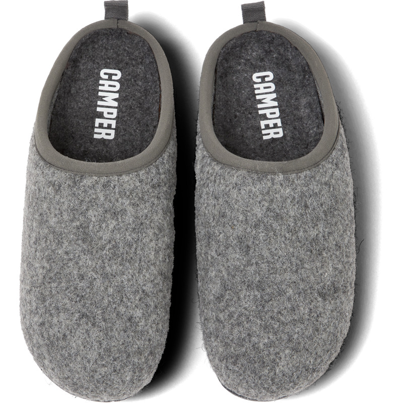 CAMPER Wabi - Slippers For Women - Grey, Size 38, Cotton Fabric