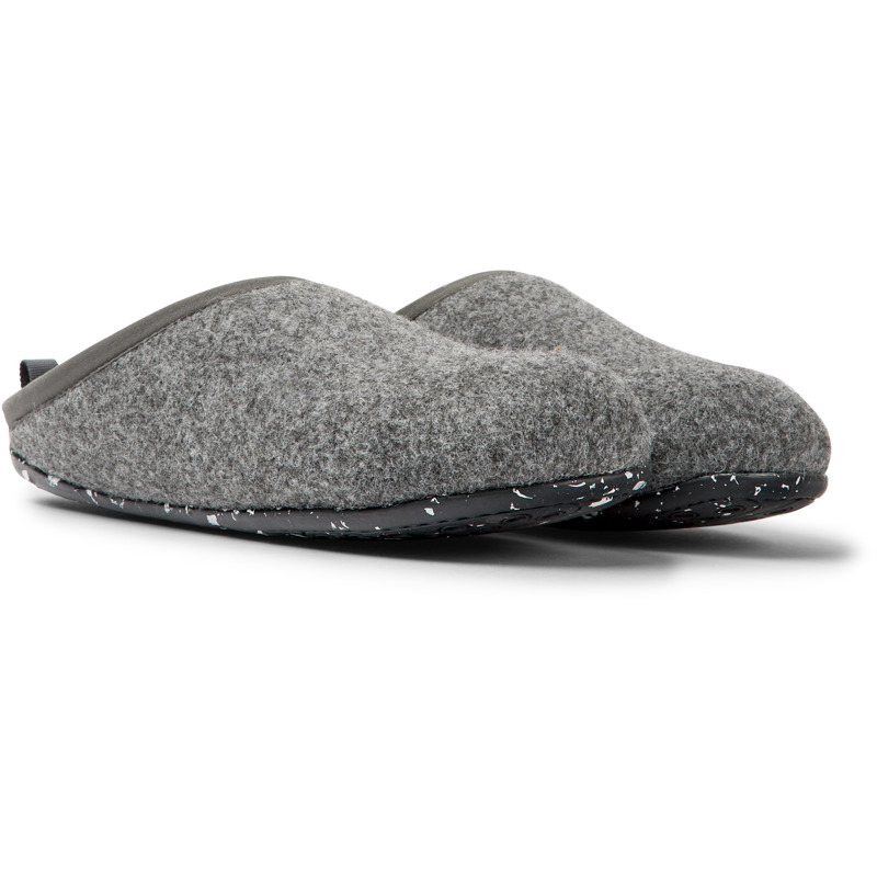 Camper Wabi - Slippers For Women - Grey, Size 37, Cotton Fabric