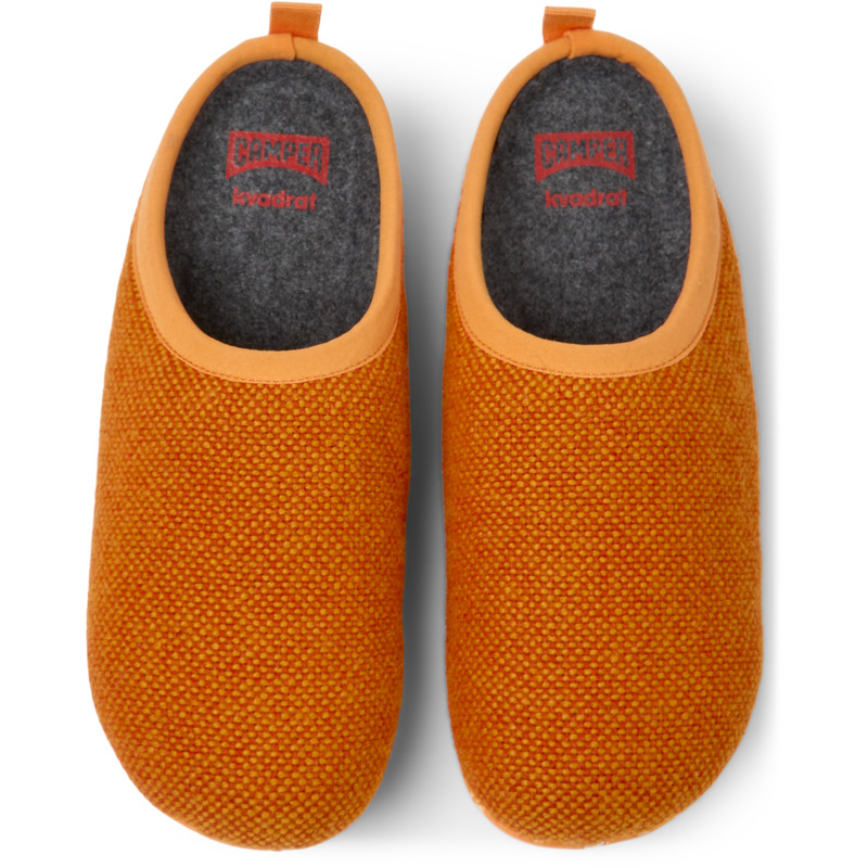 CAMPER Wabi - Pantoffels Voor Dames - Oranje, Maat 37, Cotton Fabric