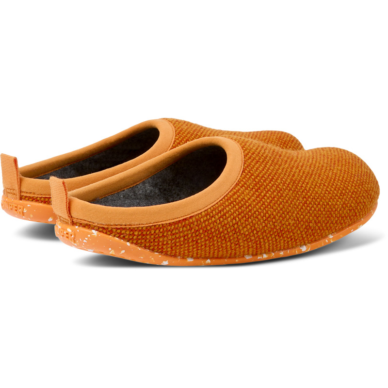 CAMPER Wabi - Slippers For Women - Orange, Size 37, Cotton Fabric