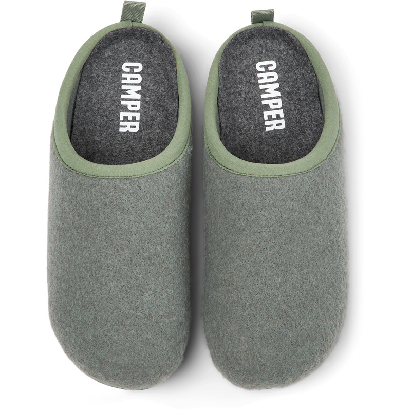 CAMPER Wabi - Slippers For Women - Green, Size 4, Cotton Fabric