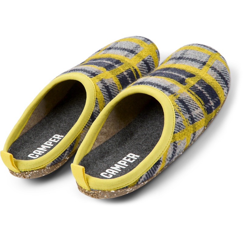 CAMPER Wabi - Slippers For Women - Beige,Yellow, Size 8, Cotton Fabric