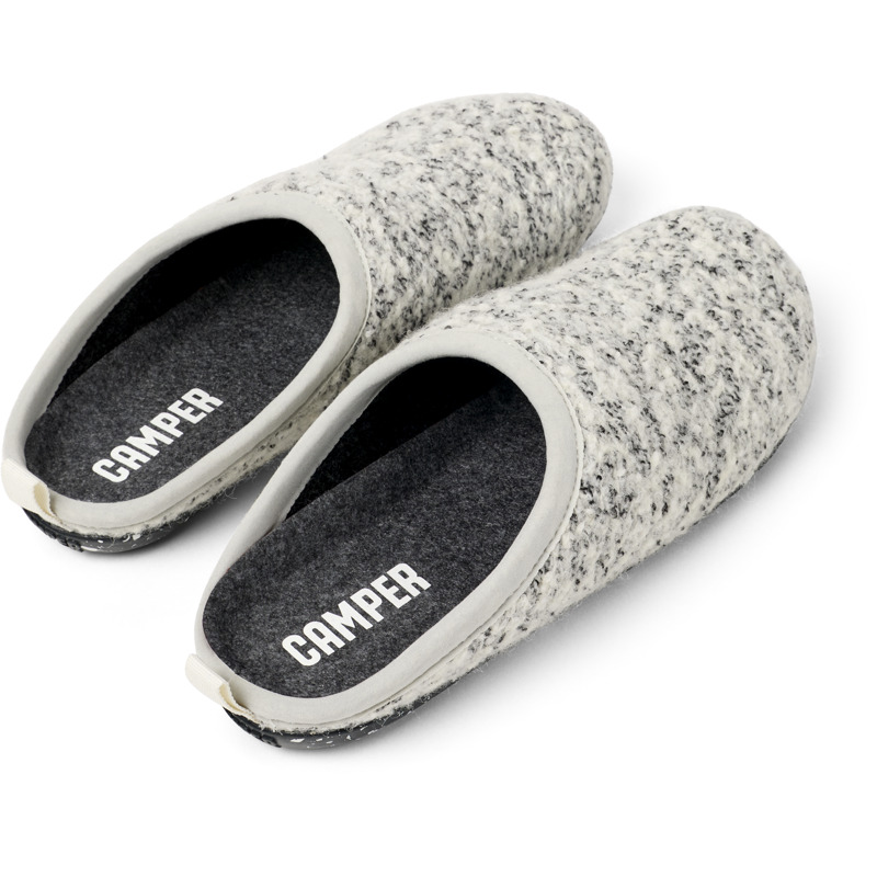 CAMPER Wabi - Slippers For Women - White,Black, Size 38, Cotton Fabric