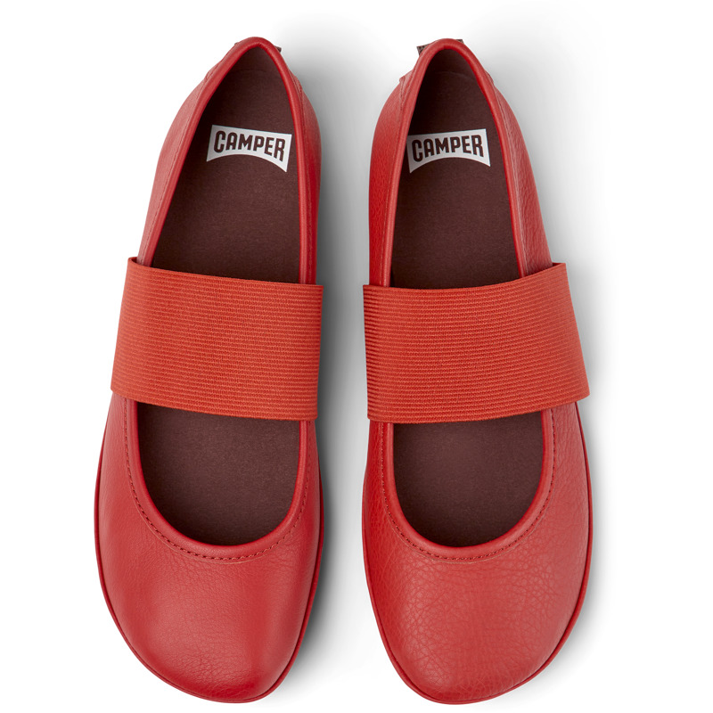 CAMPER Right - Ballerinas For Women - Red, Size 39, Smooth Leather