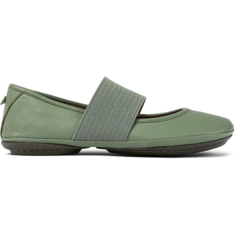 Camper Right - Ballerinas For Women - Green, Size 39, Smooth Leather