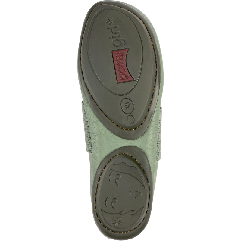 Camper Right - Ballerinas For Women - Green, Size 39, Smooth Leather