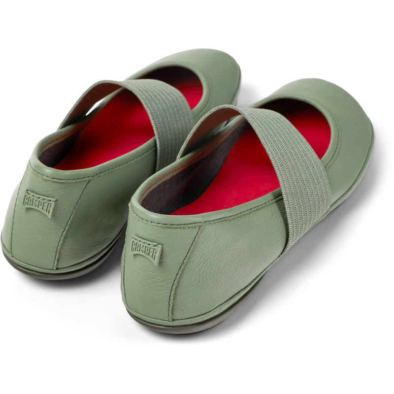 Camper Right - Ballerinas For Women - Green, Size 38, Smooth Leather