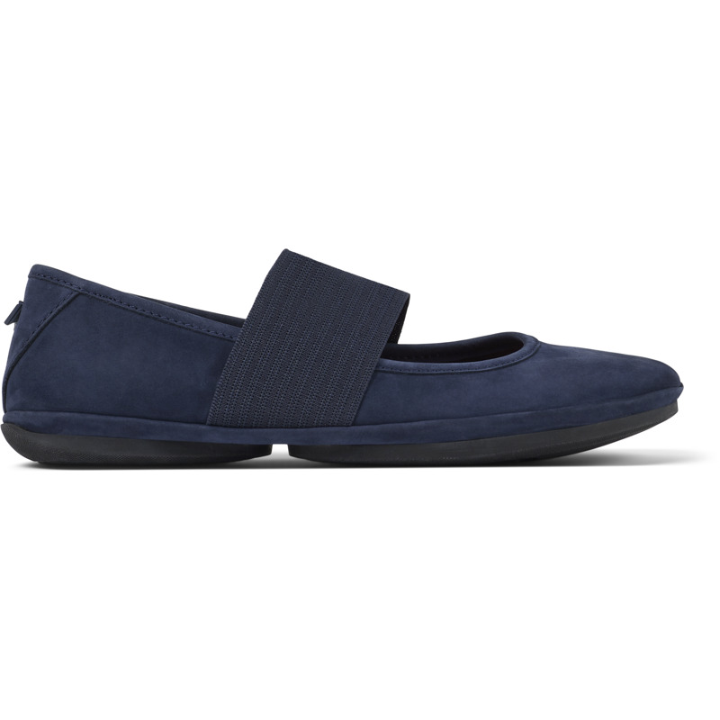 CAMPER Right - Ballerinas Für Damen - Blau, Größe 42, Veloursleder