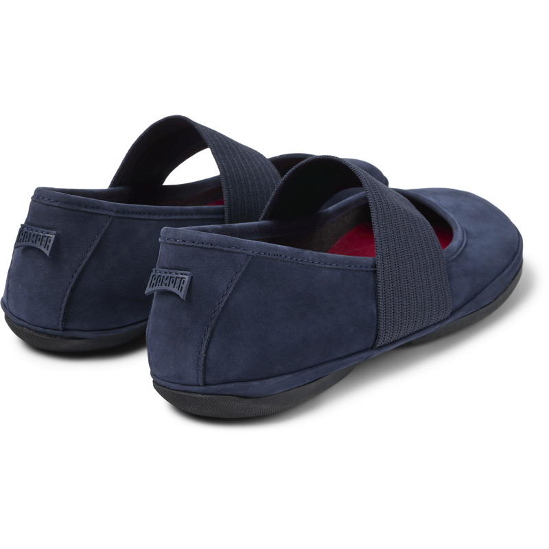 CAMPER Right - Ballerinas Für Damen - Blau, Größe 42, Veloursleder