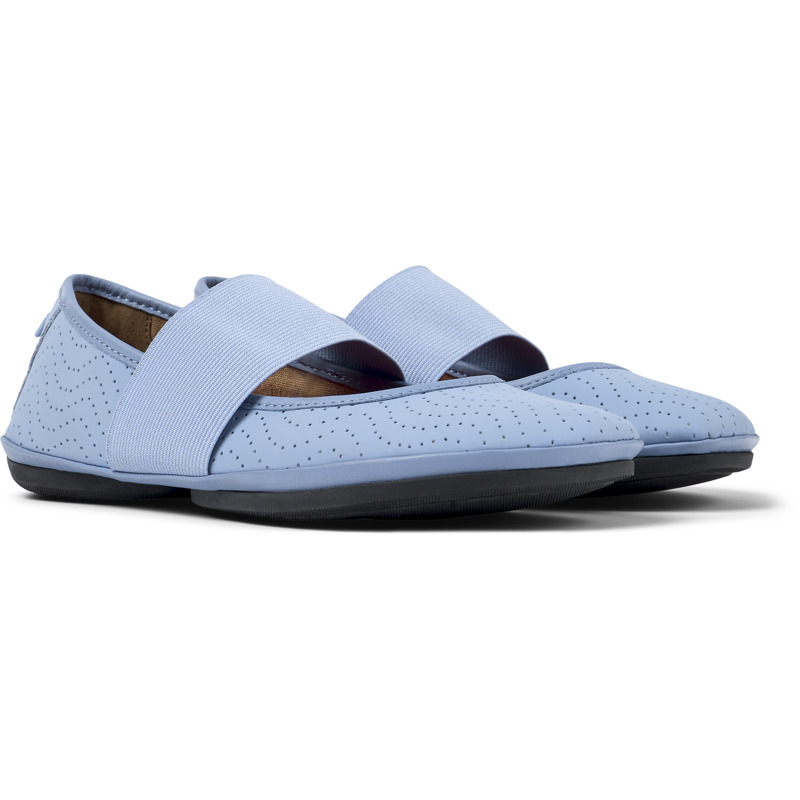 Camper Right - Ballerinas For Women - Blue, Size 36, Smooth Leather