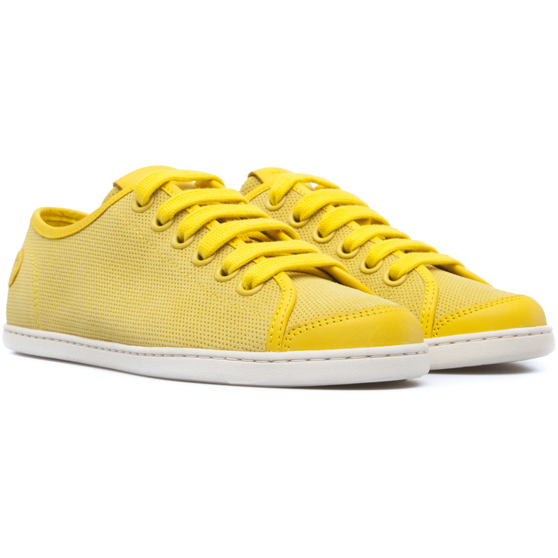 CAMPER Uno - Sneakers For Women - Yellow, Size 37, Suede