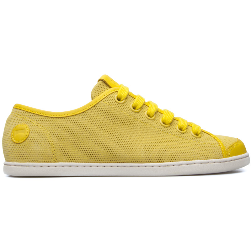 CAMPER Uno - Sneakers For Women - Yellow, Size 37, Suede