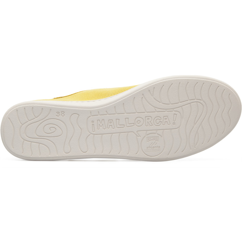 CAMPER Uno - Sneakers For Women - Yellow, Size 38, Suede