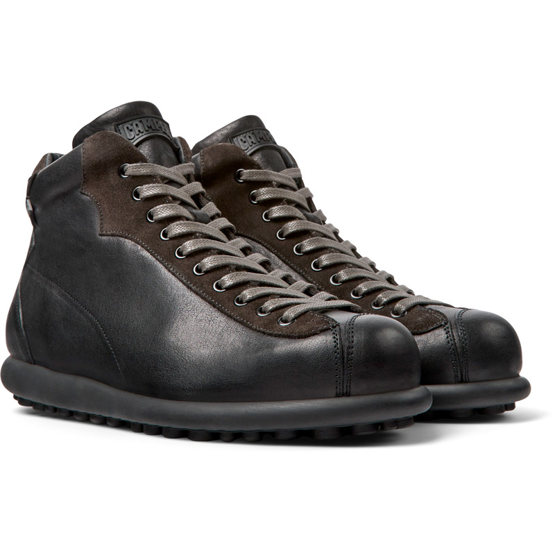 Camper Pelotas - Ankle Boots For Men - Black, Size 47, Smooth Leather