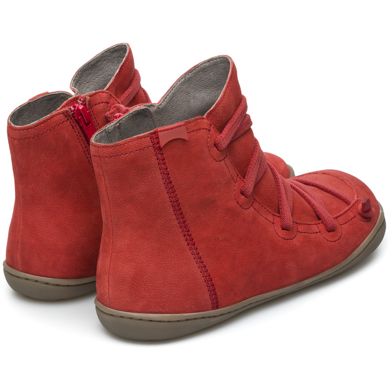 CAMPER Peu - Ankle Boots For Women - Red, Size 39, Suede