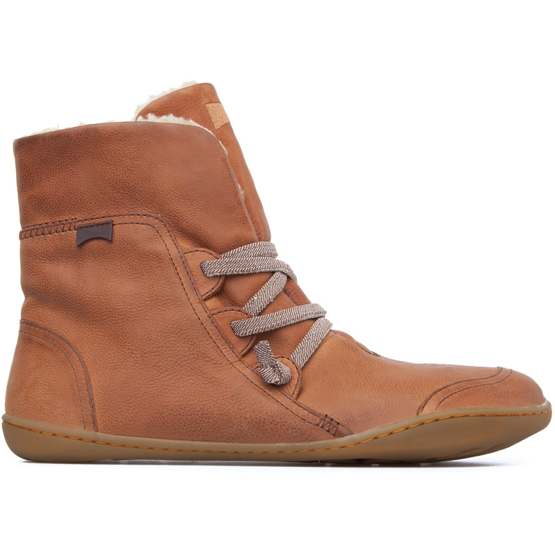 CAMPER Peu - Botas para Mujer - Marron, talla 35, Ante o Piel Vuelta