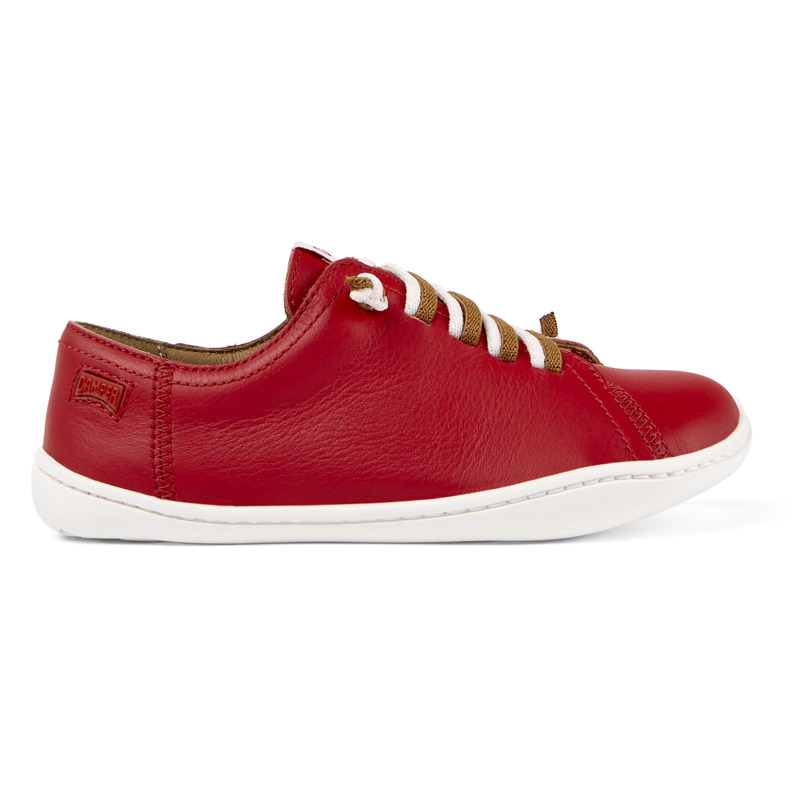 Camper Peu - Smart Casual Shoes For Unisex - Red, Size 34, Smooth Leather