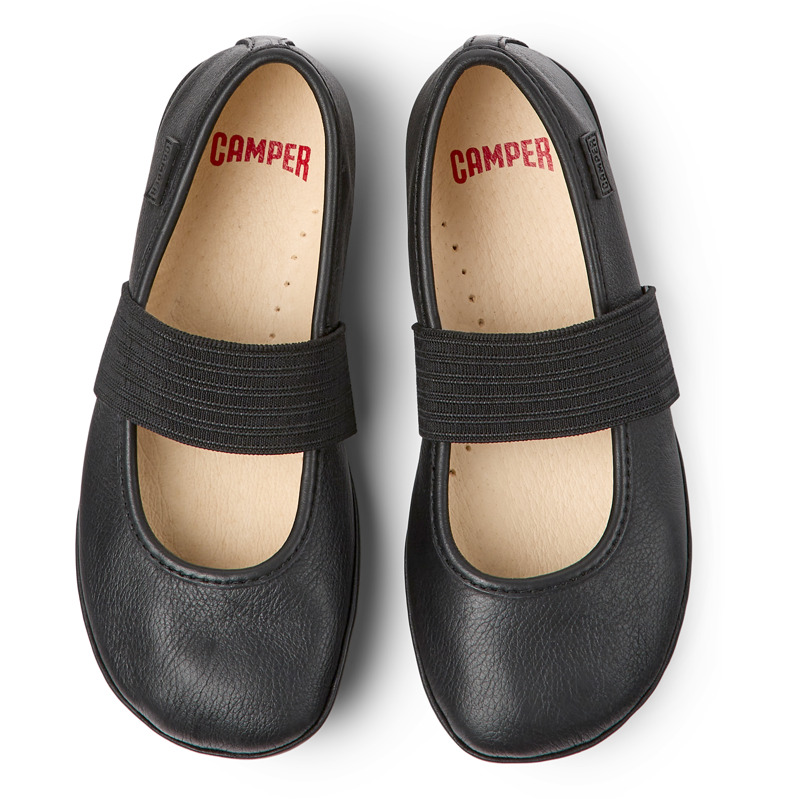 CAMPER Right - Ballerinas For Girls - Black, Size 33, Smooth Leather