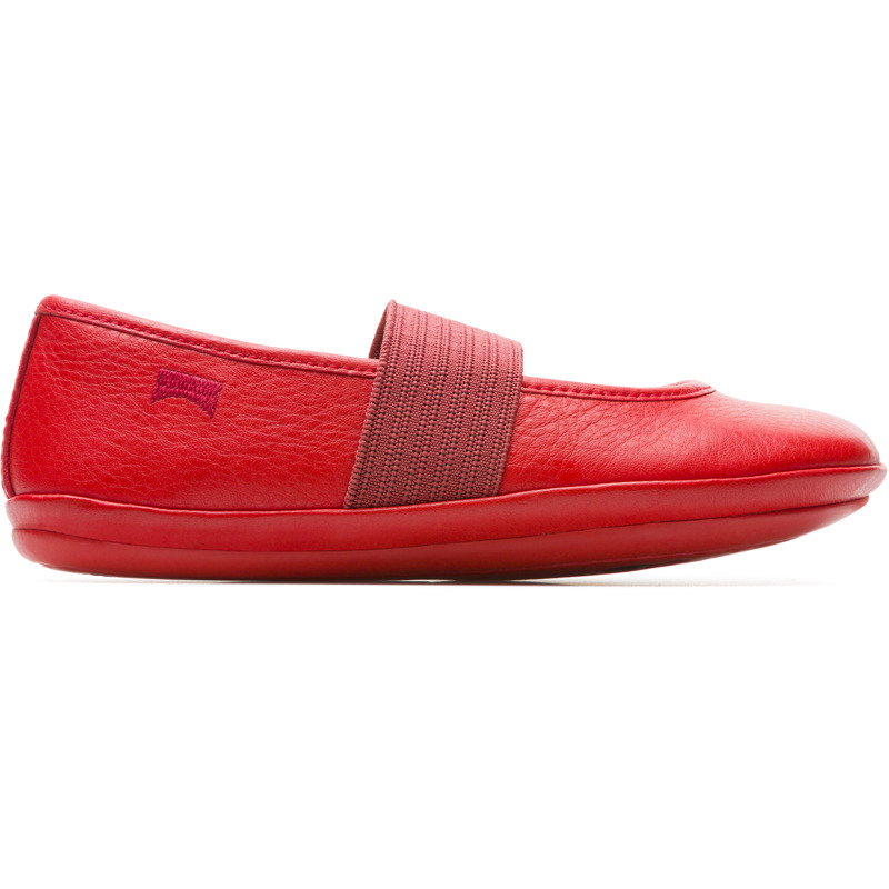 CAMPER Right - Bailarinas para Niñas - Rojo, talla 25, Piel Lisa