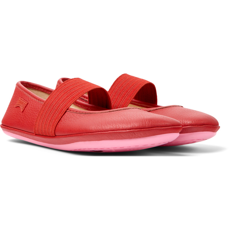 Camper Right - Ballerinas For Girls - Red, Size 28, Smooth Leather