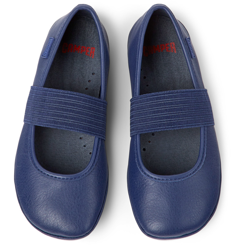 CAMPER Right - Ballerinas For Girls - Blue, Size 32, Smooth Leather