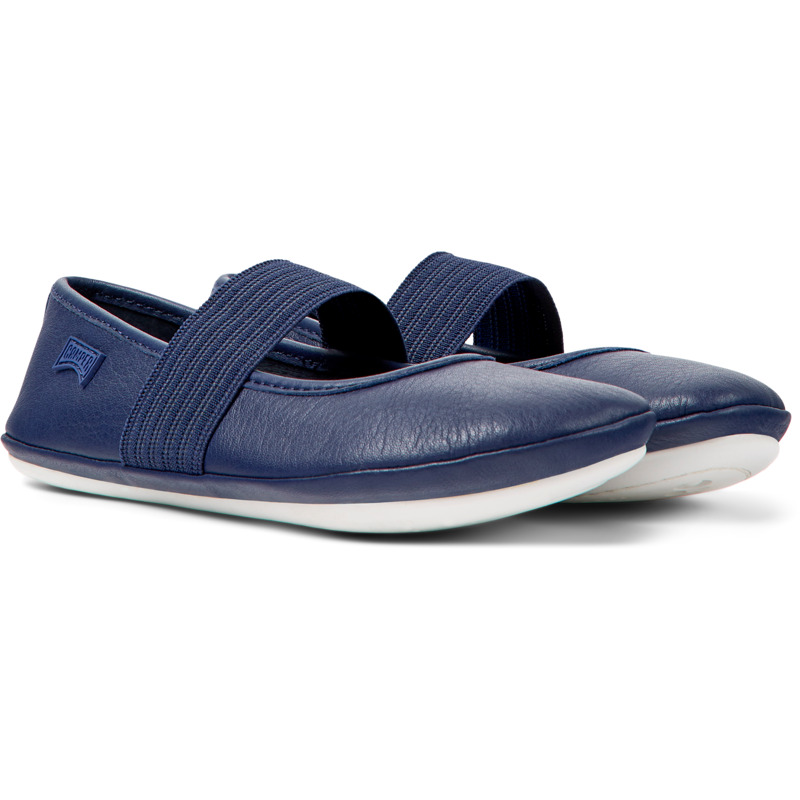 Camper Right - Ballerinas For Girls - Blue, Size 34, Smooth Leather