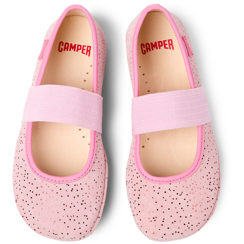 CAMPER Right - Ballerinas For Girls - Pink, Size 28, Suede
