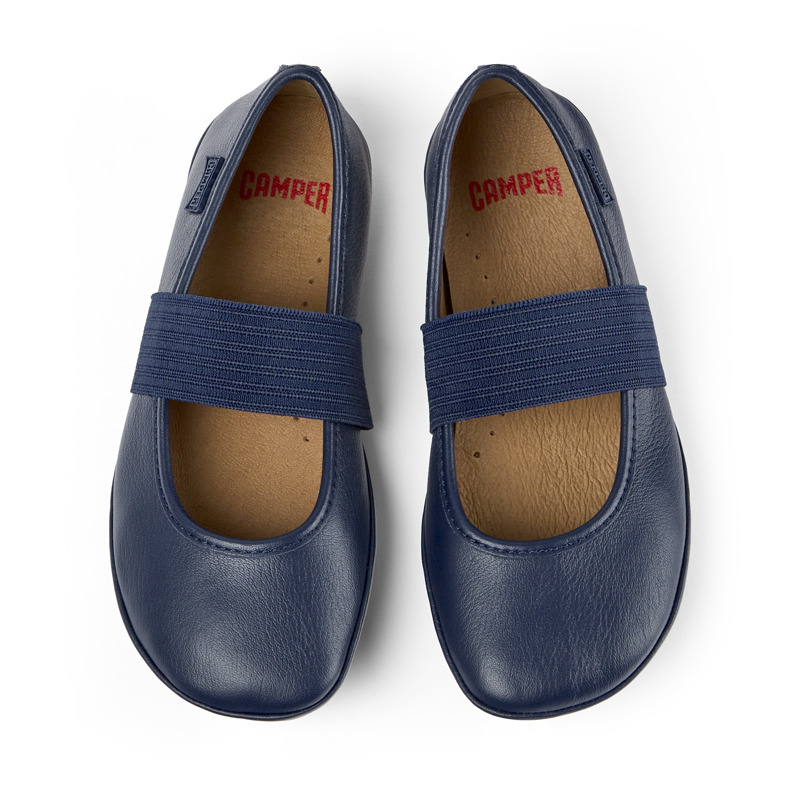 CAMPER Right - Ballerinas For Girls - Blue, Size 29, Smooth Leather