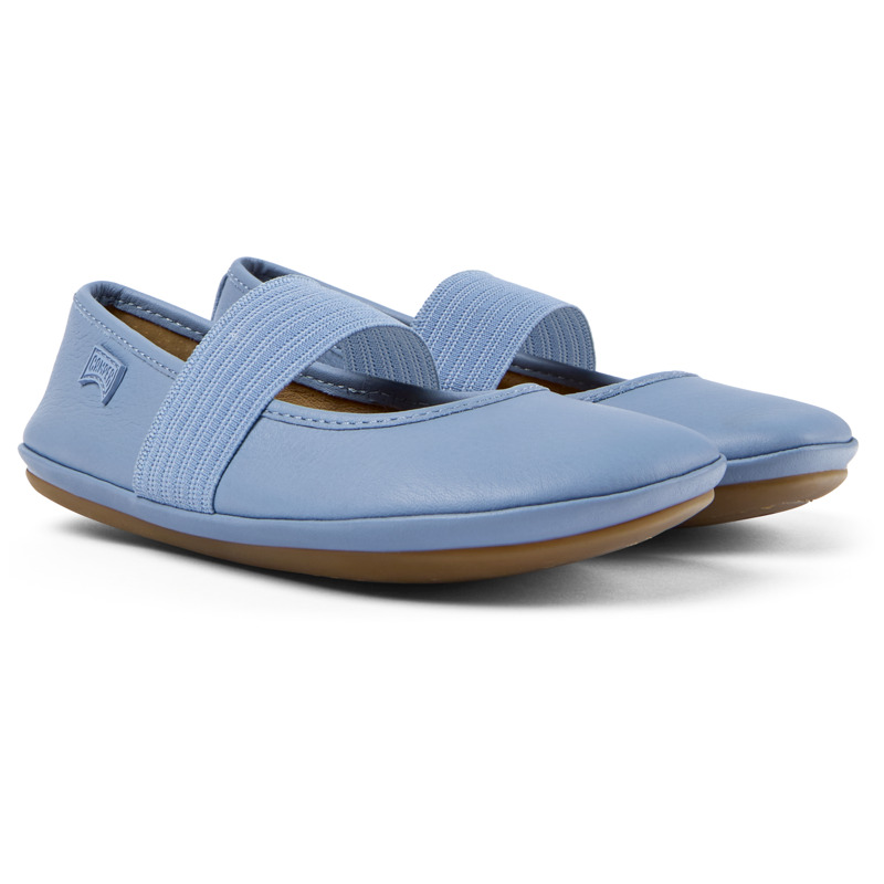 Camper Right - Ballerinas For Girls - Blue, Size 38, Smooth Leather