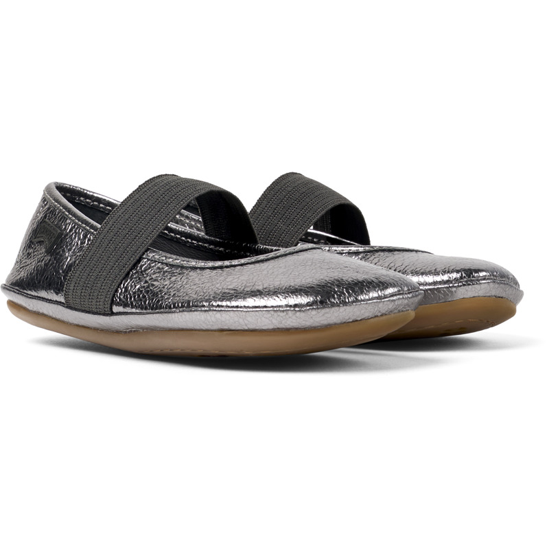 Shop Camper Ballerinas For Girls In Grey