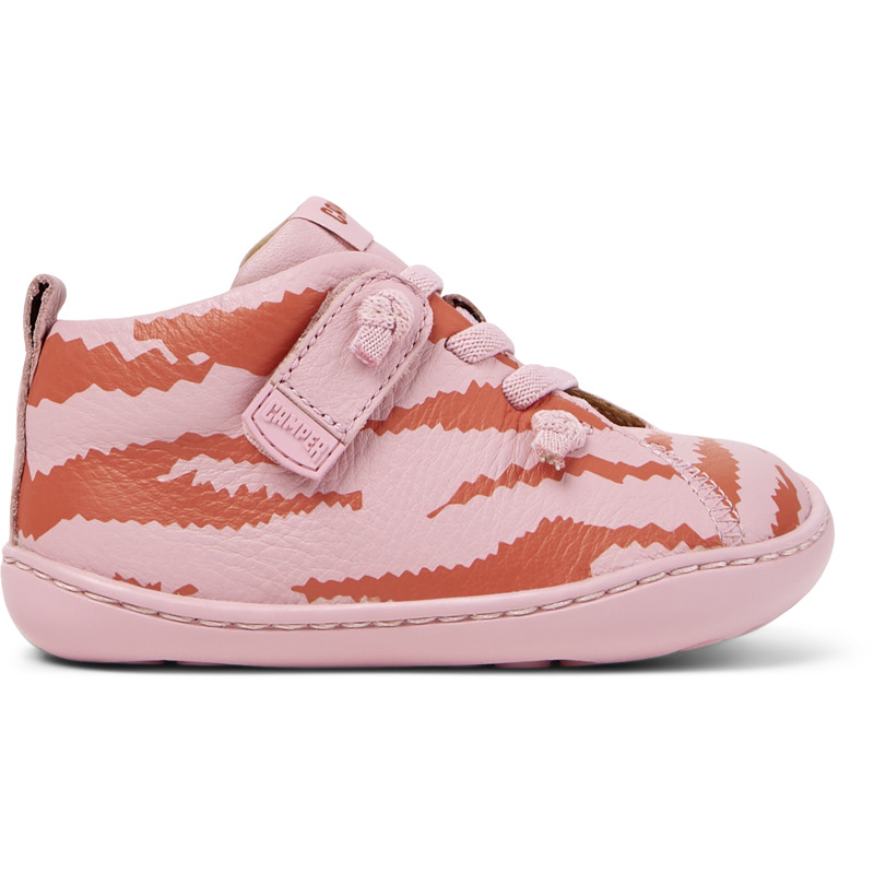 CAMPER Twins - Zapatos casual de vestir para Primeros pasos - Rosa,Naranja, talla 23, Piel Lisa