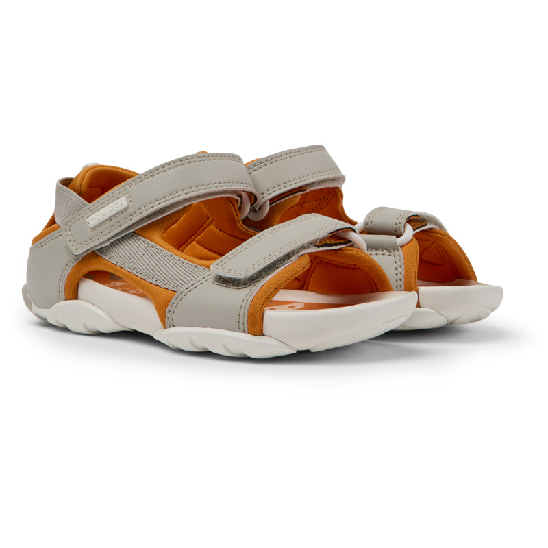 Shop Camper Sandals For Girls In Grey,orange