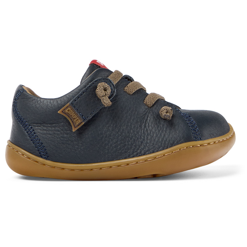 CAMPER Peu - Sneakers Voor Firstwalkers - Blauw, Maat 21, Smooth Leather