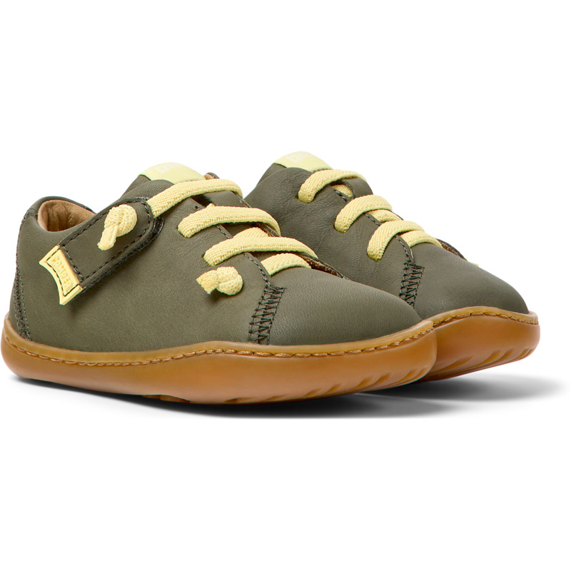 Camper Peu - Zapatos Casual De Vestir Para Bebés - Verde, Talla 8.5, Piel Lisa