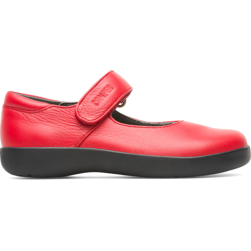 CAMPER Spiral Comet - Bailarinas para Niñas - Rojo, talla 26, Piel Lisa