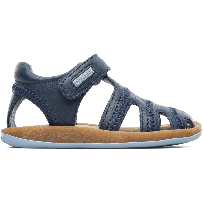 CAMPER Bicho - Sandalias para Primeros pasos - Azul, talla 21, Piel Lisa