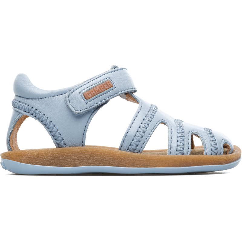 CAMPER Bicho - Sandalias para Primeros pasos - Azul, talla 25, Piel Lisa