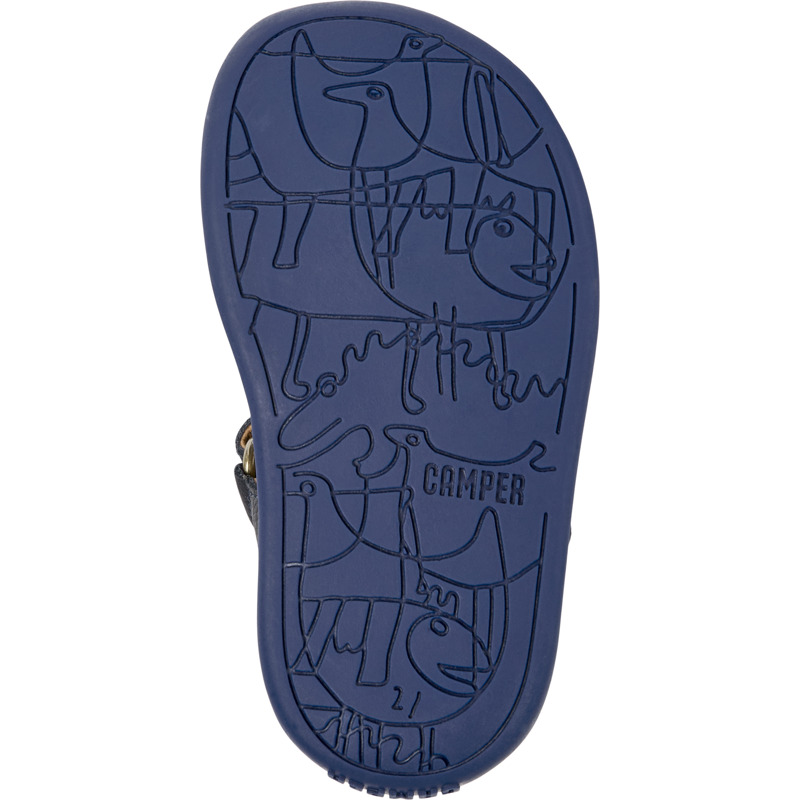 CAMPER Bicho - Sandalen Für ERSTE SCHRITTE - Blau, Größe 24, Glattleder