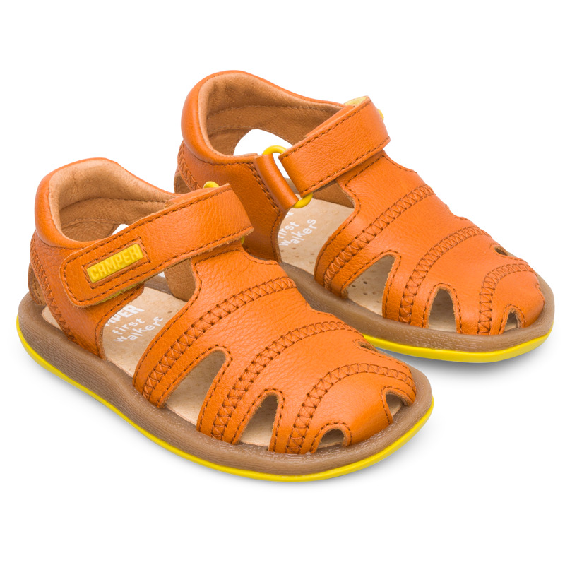 Camper Sandals For First Walkers In Orange