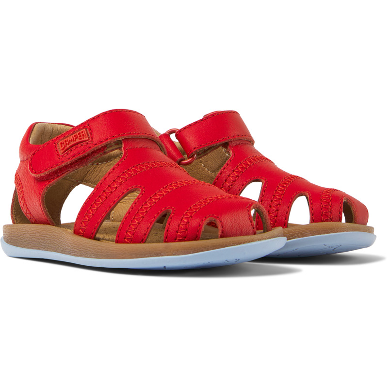 CAMPER Bicho - Sandals For First Walkers - Red, Size 21, Smooth Leather