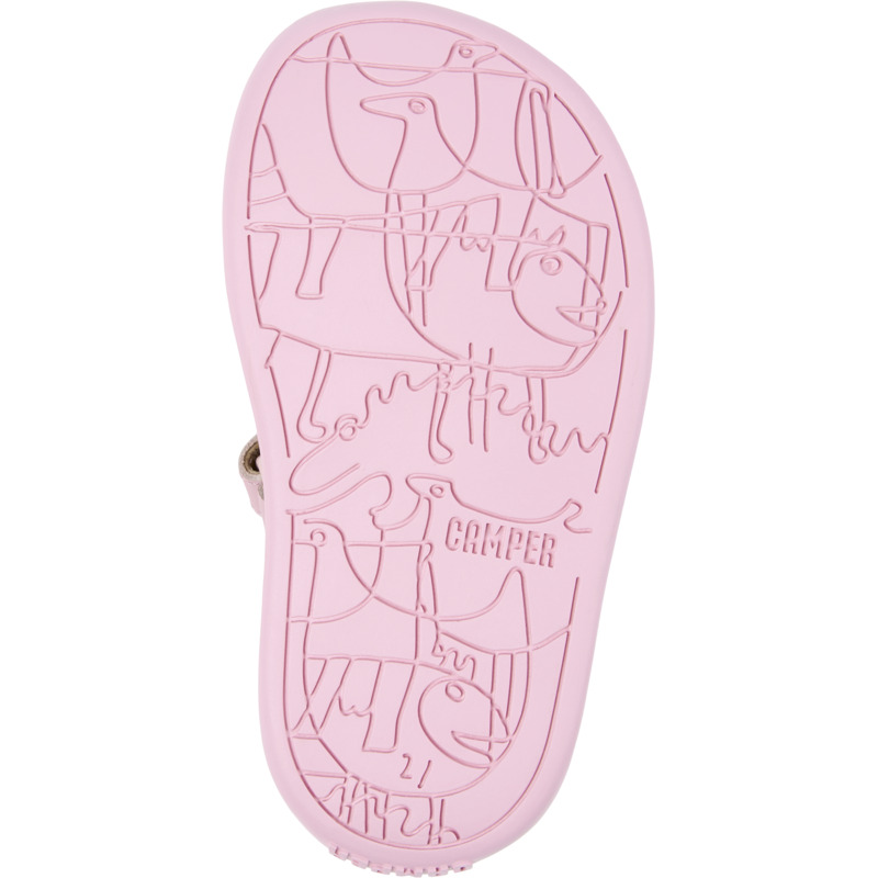 Camper Bicho - Sandals For Unisex - Pink, Size 22, Smooth Leather