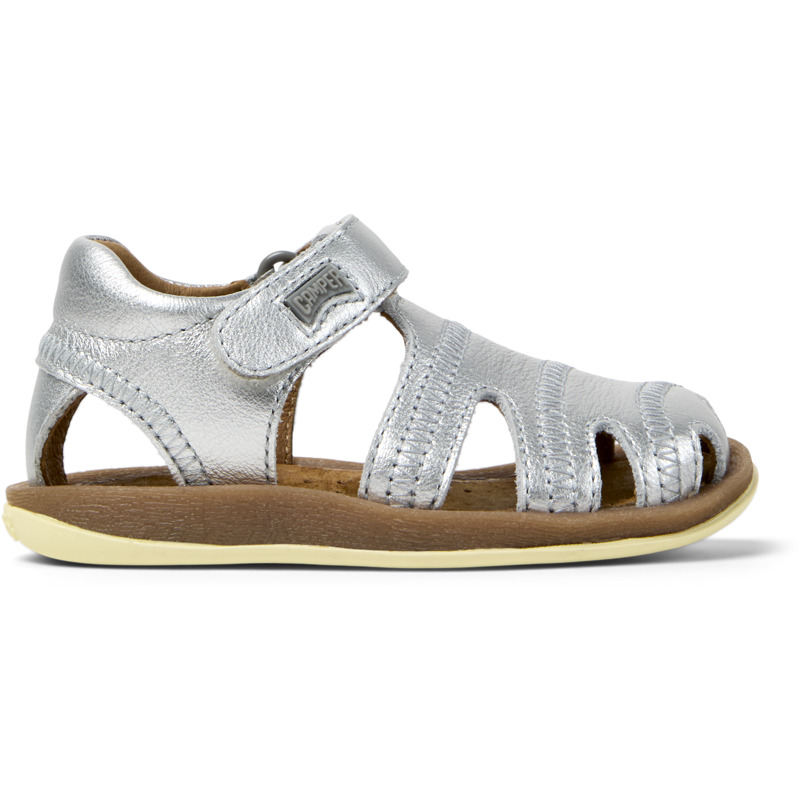 CAMPER Bicho - Πέδιλα Για Firstwalkers - Γκρι, Μέγεθος 26, Smooth leather